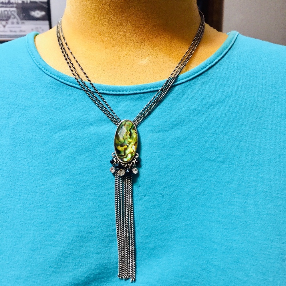 Vintage Xc necklace with tassel